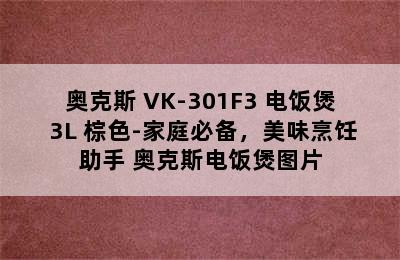 奥克斯 VK-301F3 电饭煲 3L 棕色-家庭必备，美味烹饪助手 奥克斯电饭煲图片